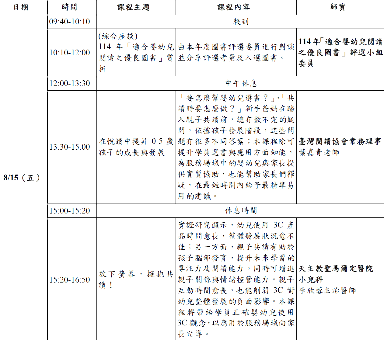 Day2課表